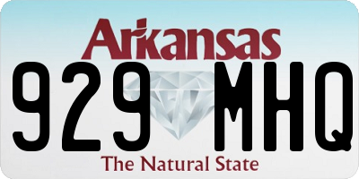 AR license plate 929MHQ