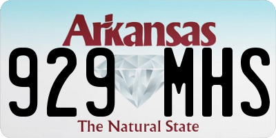 AR license plate 929MHS