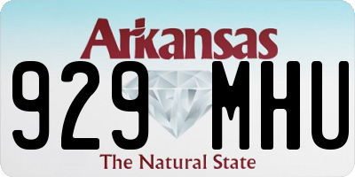 AR license plate 929MHU