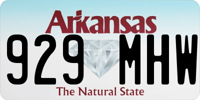AR license plate 929MHW