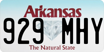 AR license plate 929MHY