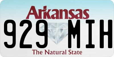 AR license plate 929MIH