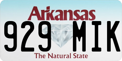 AR license plate 929MIK