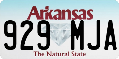AR license plate 929MJA