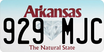 AR license plate 929MJC