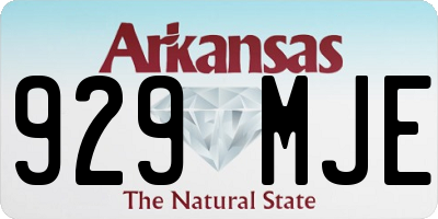 AR license plate 929MJE
