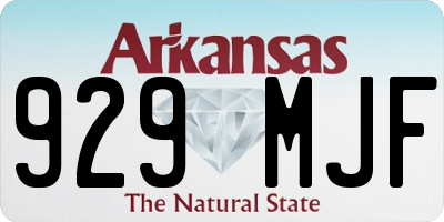 AR license plate 929MJF