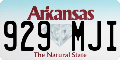 AR license plate 929MJI