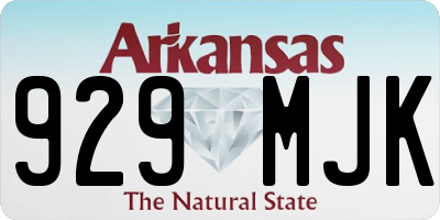 AR license plate 929MJK
