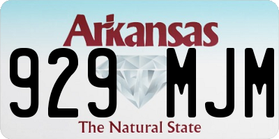 AR license plate 929MJM