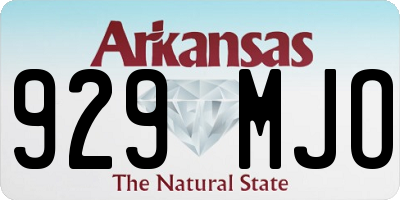 AR license plate 929MJO