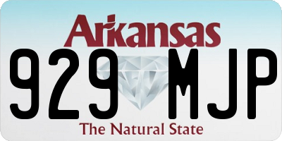 AR license plate 929MJP