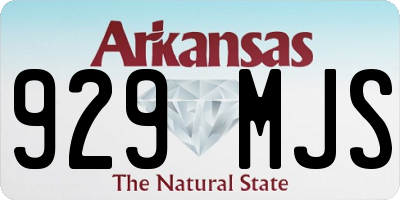 AR license plate 929MJS