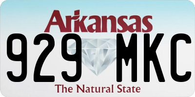 AR license plate 929MKC