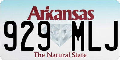 AR license plate 929MLJ