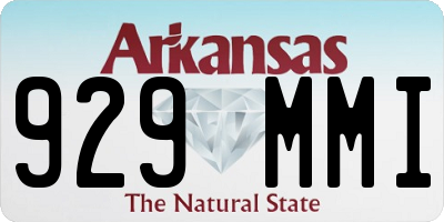 AR license plate 929MMI