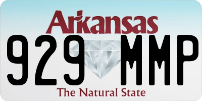 AR license plate 929MMP