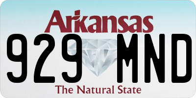 AR license plate 929MND