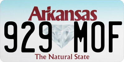 AR license plate 929MOF