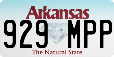 AR license plate 929MPP