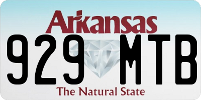 AR license plate 929MTB