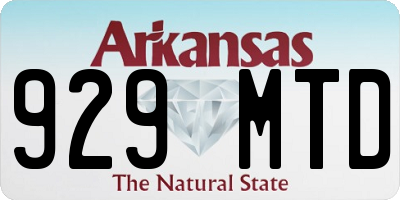 AR license plate 929MTD