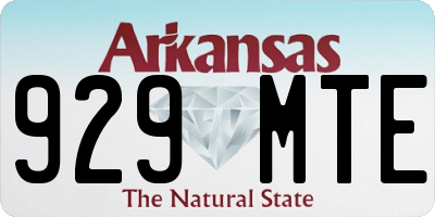 AR license plate 929MTE