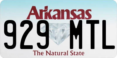AR license plate 929MTL