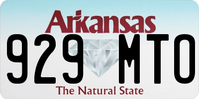 AR license plate 929MTO