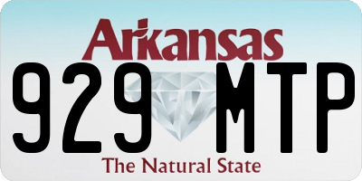 AR license plate 929MTP
