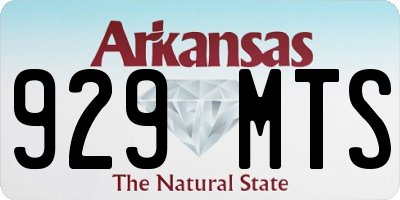 AR license plate 929MTS