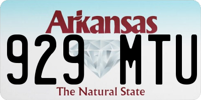 AR license plate 929MTU