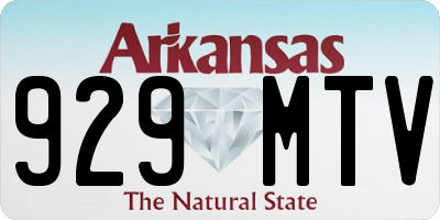 AR license plate 929MTV