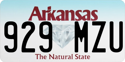 AR license plate 929MZU