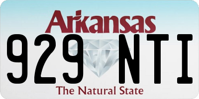 AR license plate 929NTI