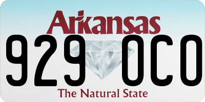 AR license plate 929OCO