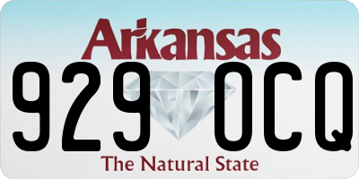 AR license plate 929OCQ