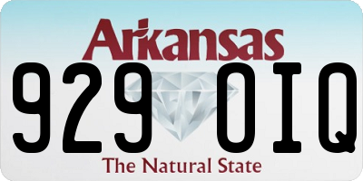 AR license plate 929OIQ