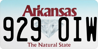 AR license plate 929OIW
