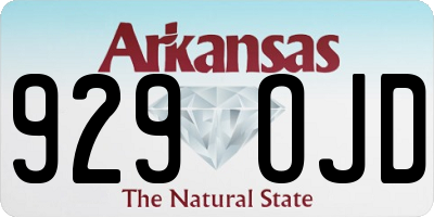 AR license plate 929OJD