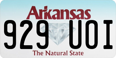 AR license plate 929UOI