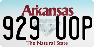 AR license plate 929UOP