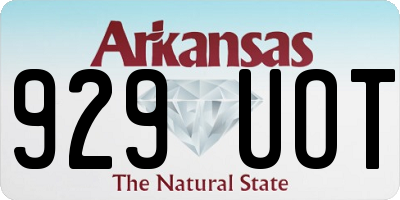 AR license plate 929UOT