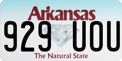 AR license plate 929UOU