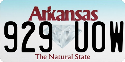 AR license plate 929UOW