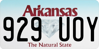 AR license plate 929UOY