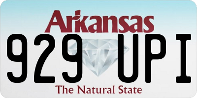AR license plate 929UPI