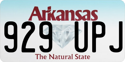 AR license plate 929UPJ