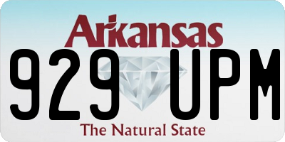 AR license plate 929UPM