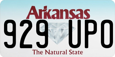 AR license plate 929UPO